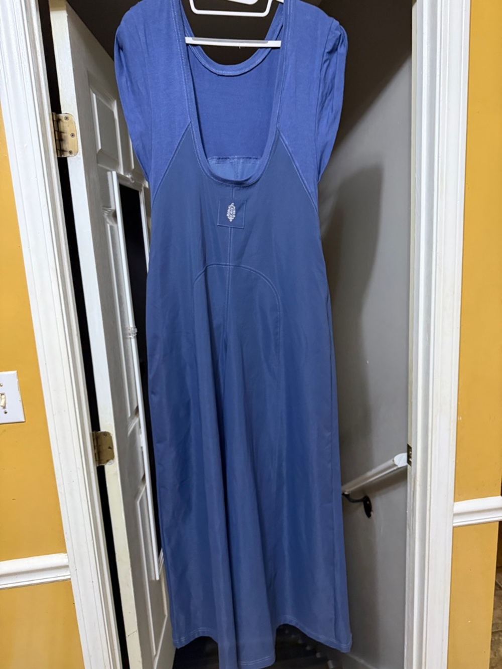 FP Movement by Free People Dusty Blue Sleeveless Wide-Leg Jumpsuit - Picture 4 of 10